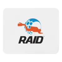 Dive RAID Mouse Pad – 8.7"x7.1", White