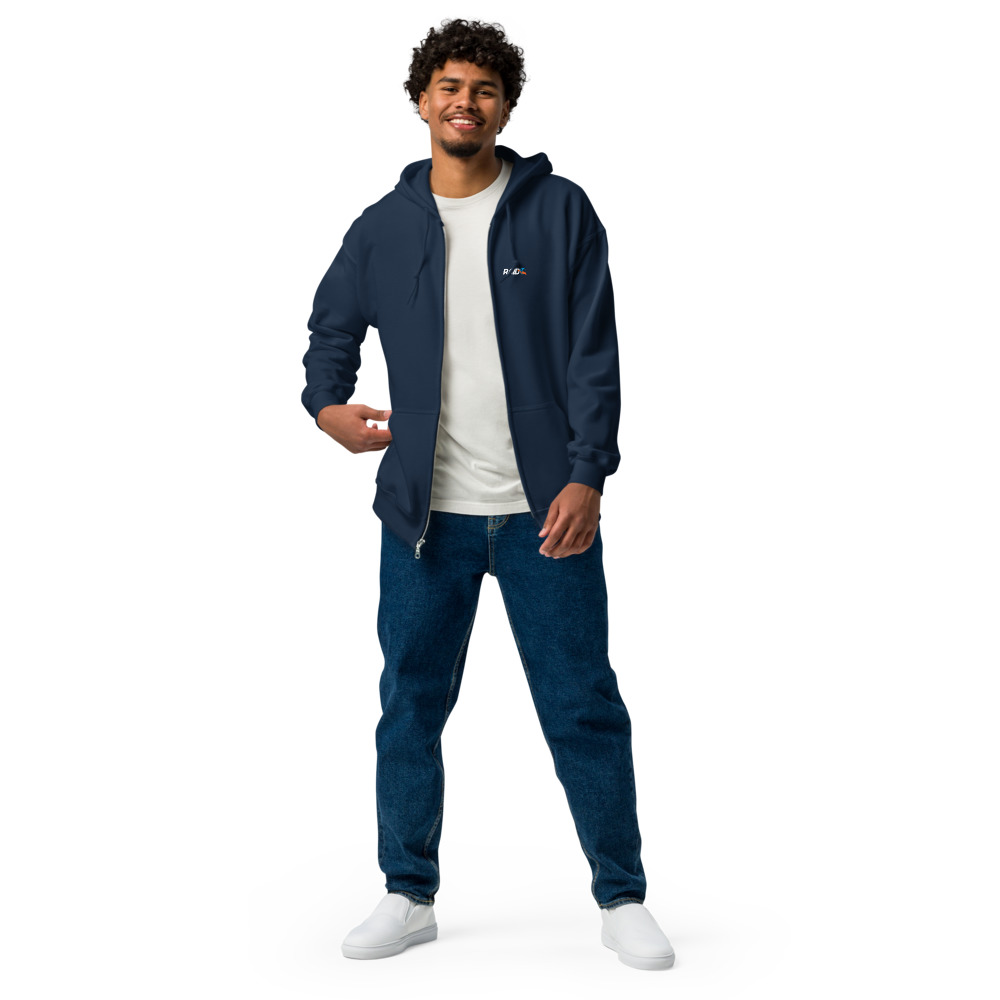 RAID Wear Dolphin Unisex Heavy Zip Hoodie – Image 4
