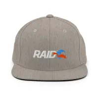 RAID Wear Snapback Hat – One size, Heather Grey