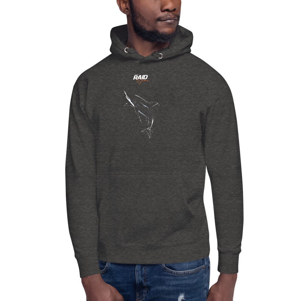RAID Wear Shark Front Print Hoodie – Image 2