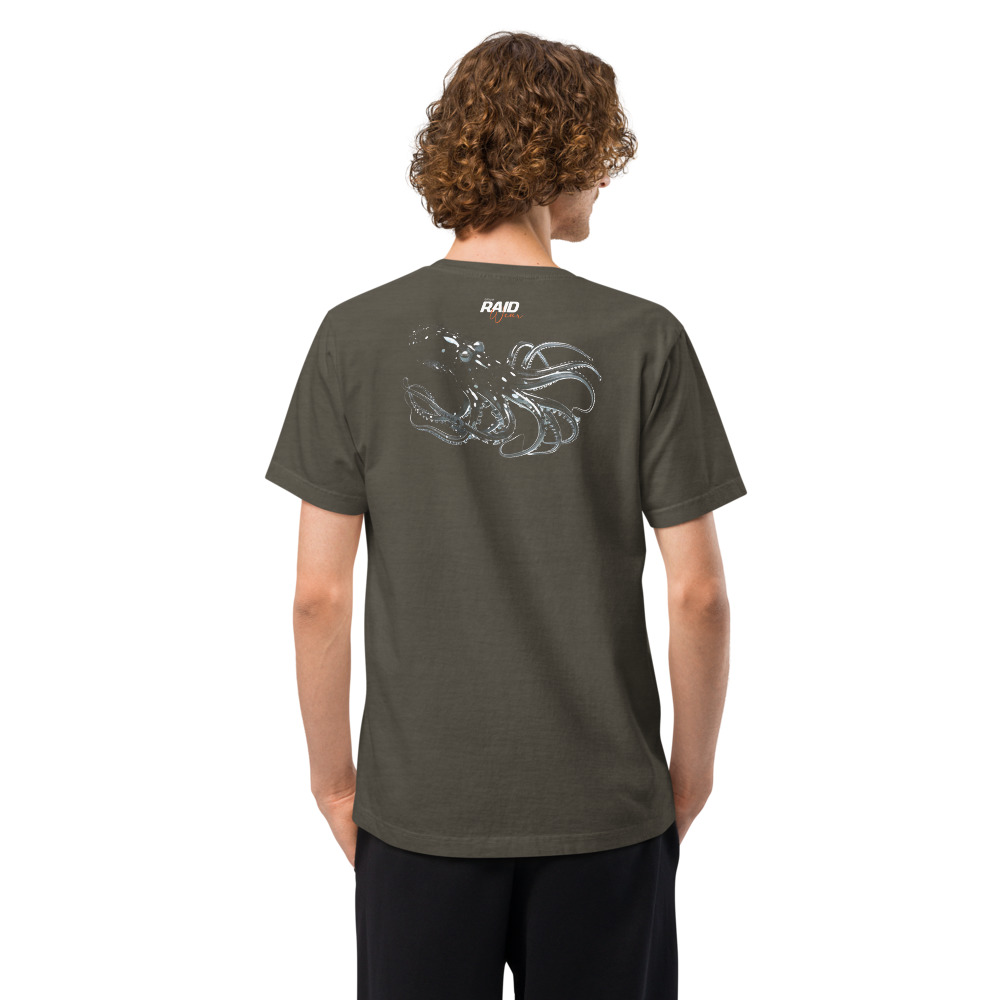 RAID Wear Octopus Unisex Oversized T-shirt – XL, Washed Charcoal
