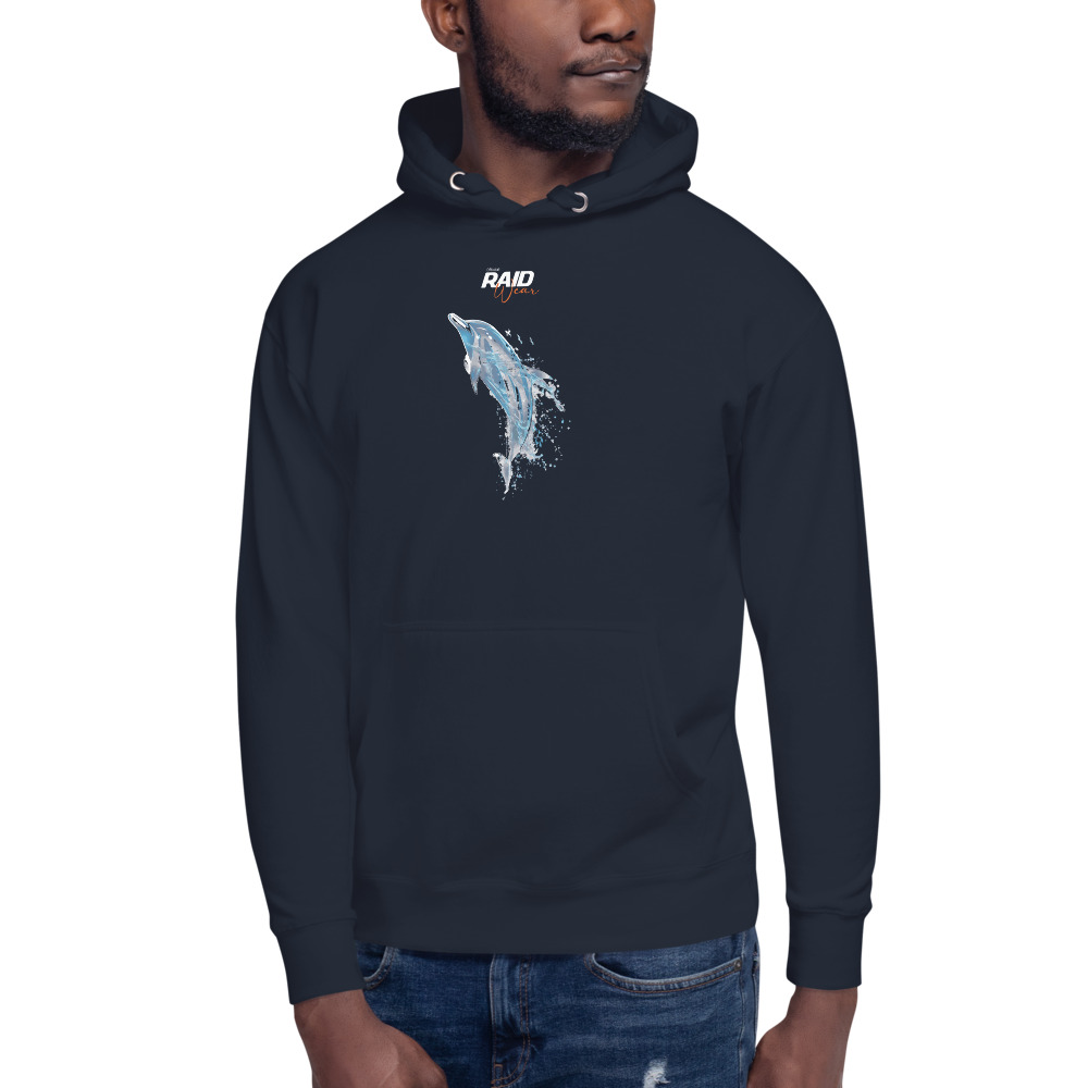 RAID Wear Dolphin Front Print Hoodie – Image 4