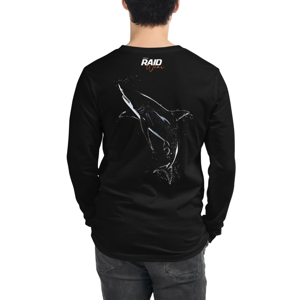 RAID Wear Shark Unisex Long Sleeve Tee – Image 1