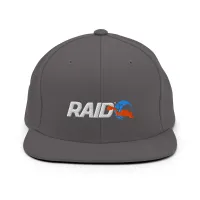 RAID Wear Snapback Hat – One size, Dark Grey