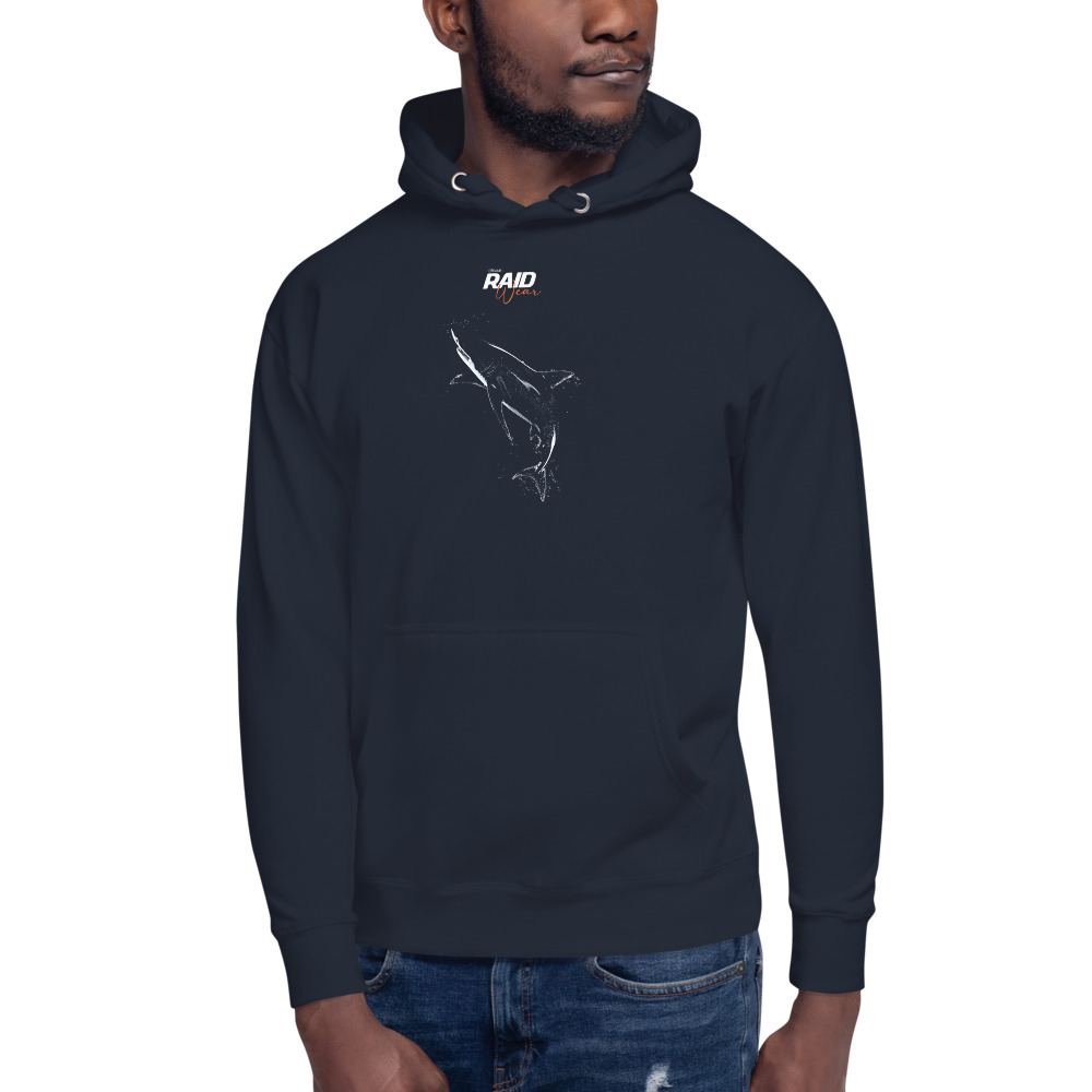 RAID Wear Shark Front Print Hoodie – Image 3