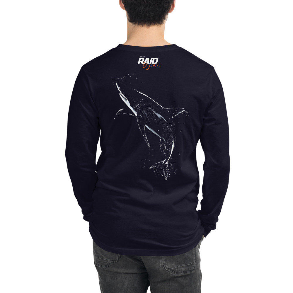 RAID Wear Shark Unisex Long Sleeve Tee – Image 3