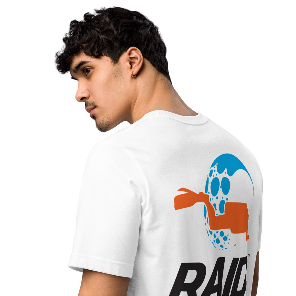 RAID Wear Unisex Eco T-Shirt – XL, White