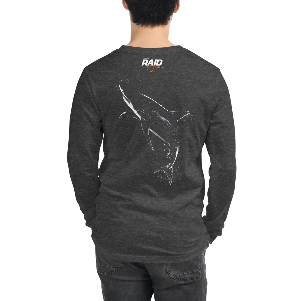 RAID Wear Shark Unisex Long Sleeve Tee – Image 5