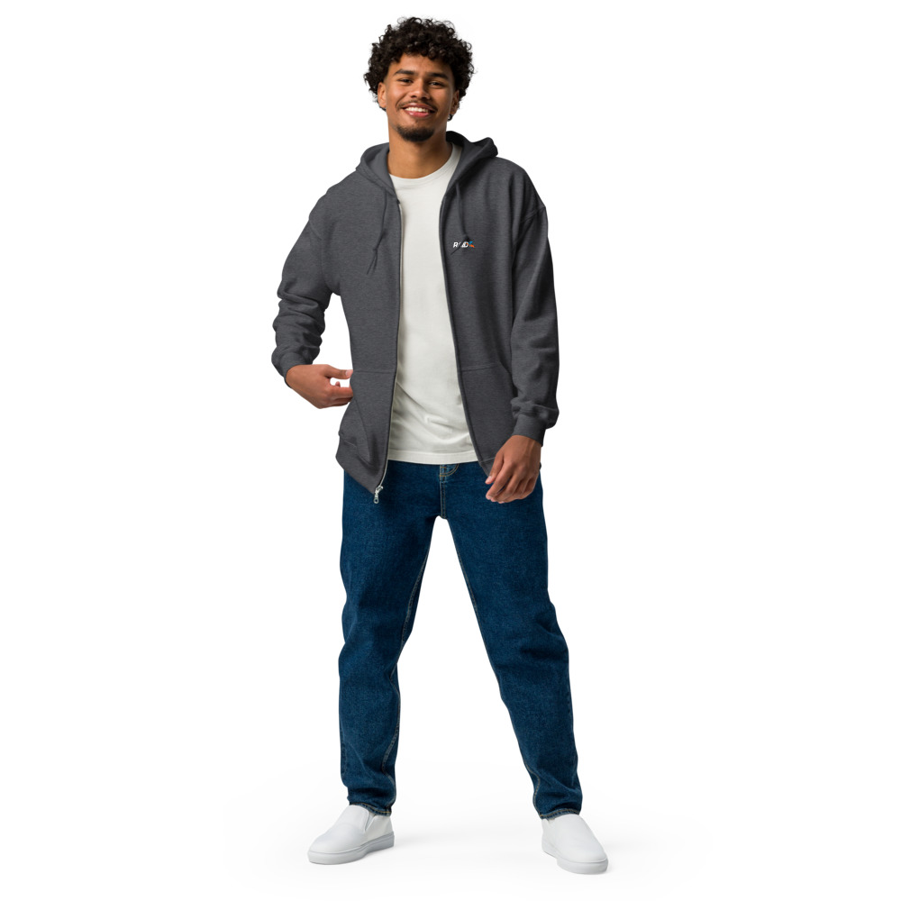 RAID Wear Dolphin Unisex Heavy Zip Hoodie – Image 6