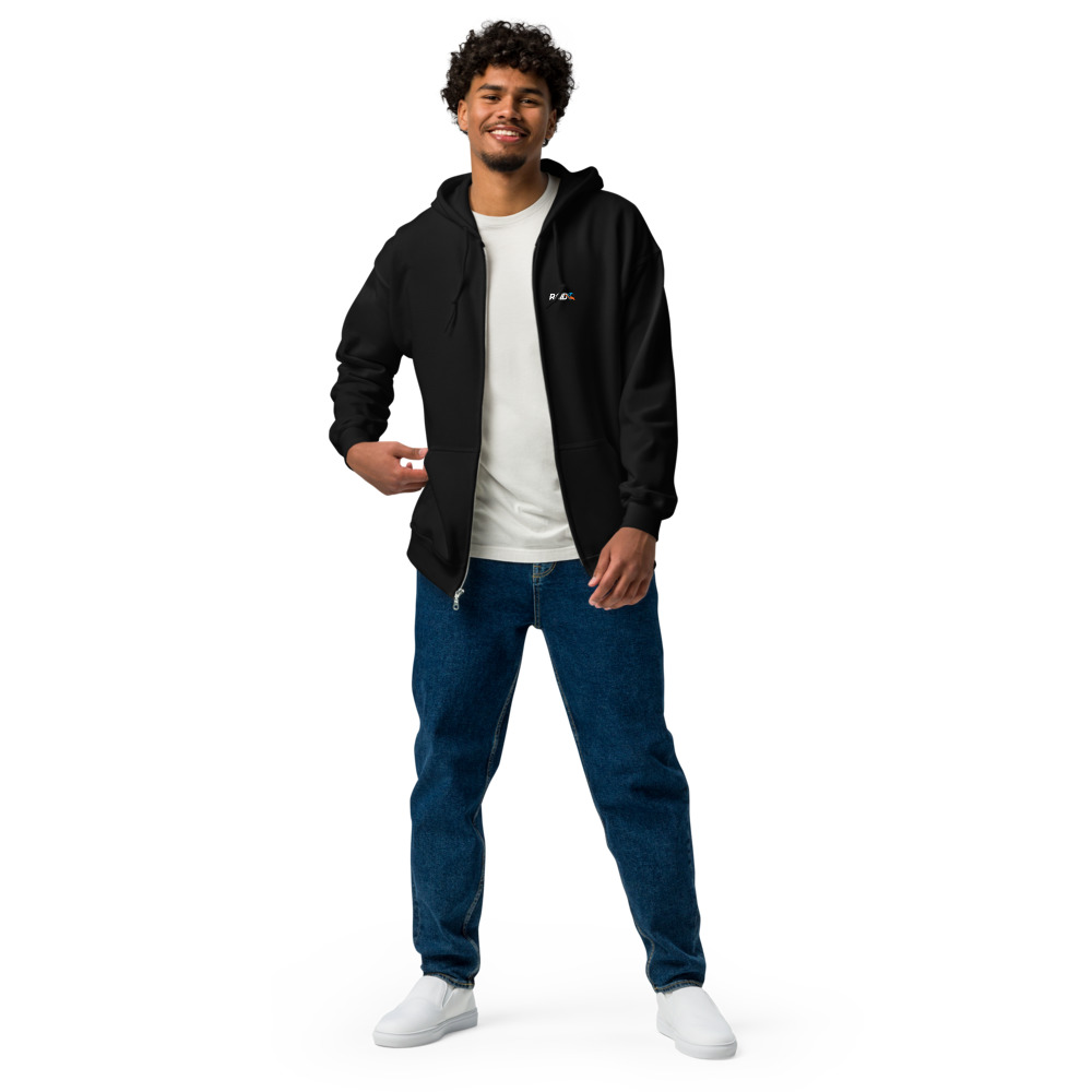 RAID Wear Dolphin Unisex Heavy Zip Hoodie – Image 2