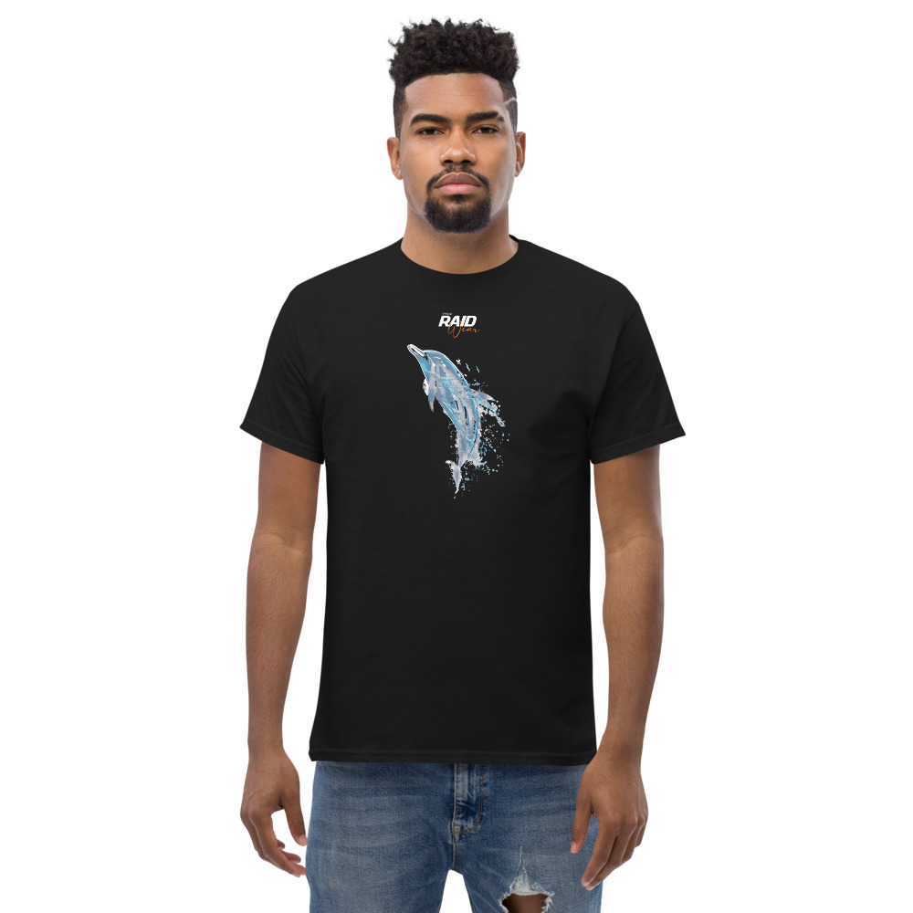 RAID Wear Dolphin Front Print T-Shirt – Image 1