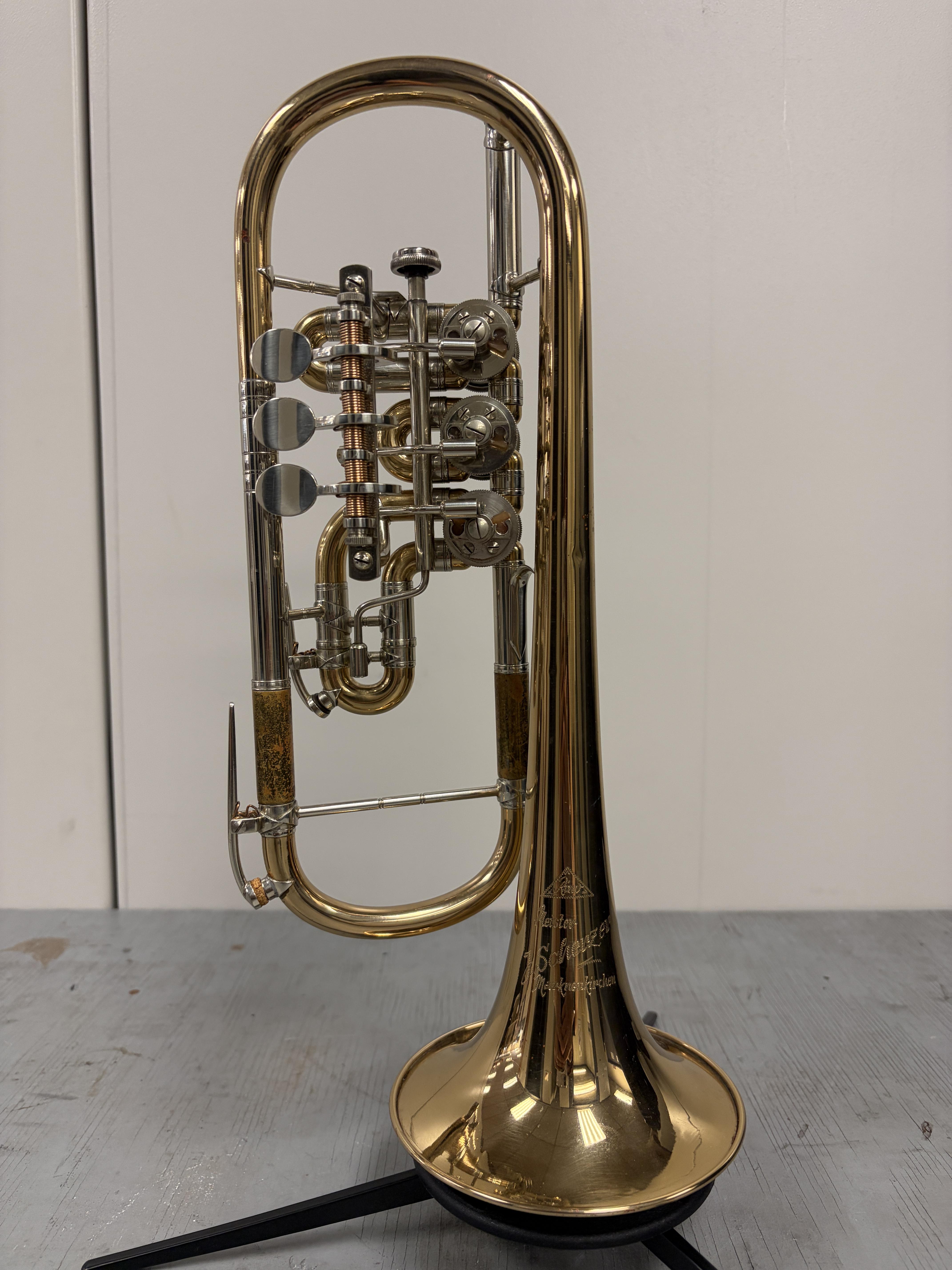 Scherzer Rotary Valve D/Eb Trumpet – Image 1