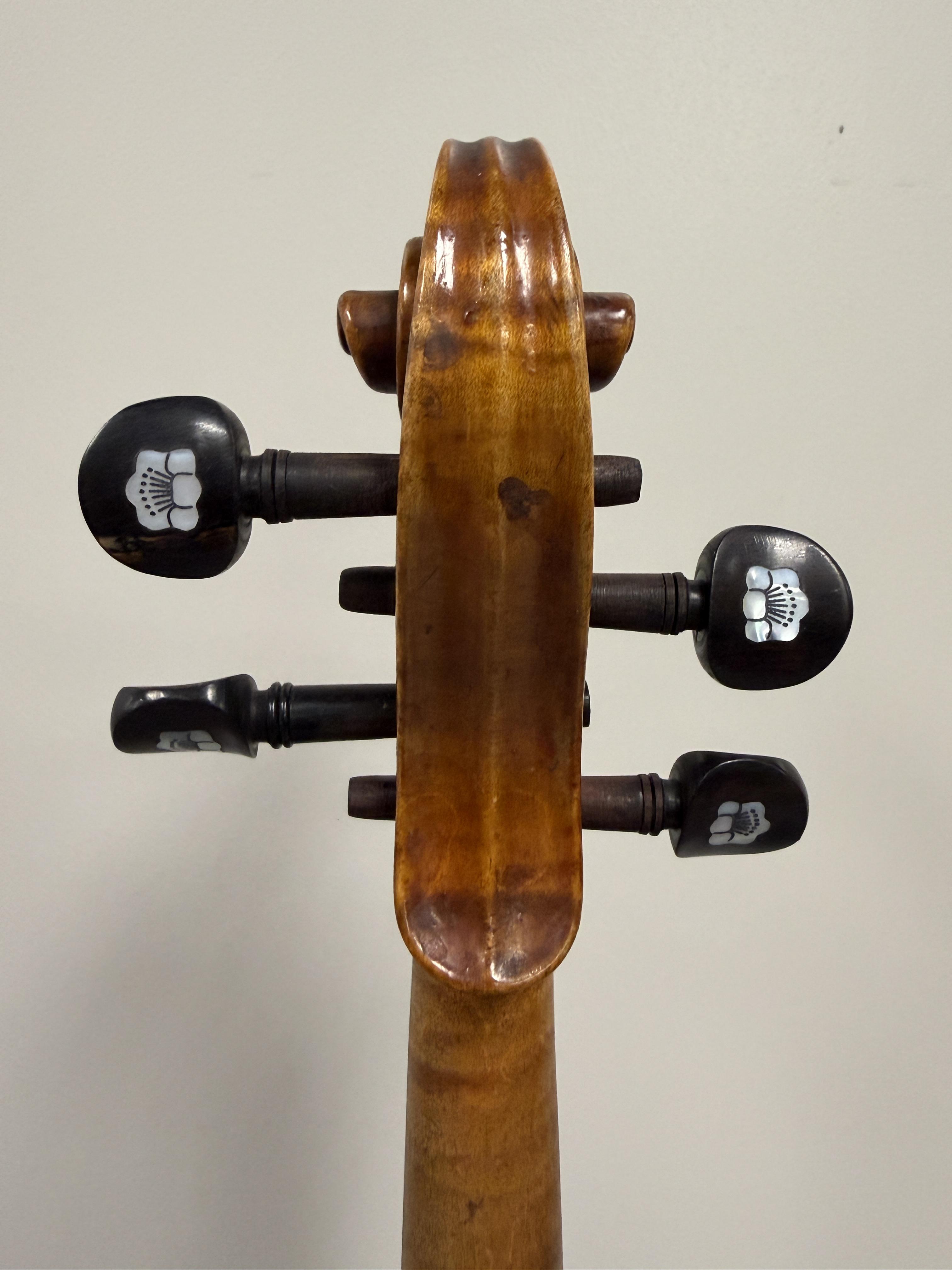 Pie-shaped Folk Violin – Image 8