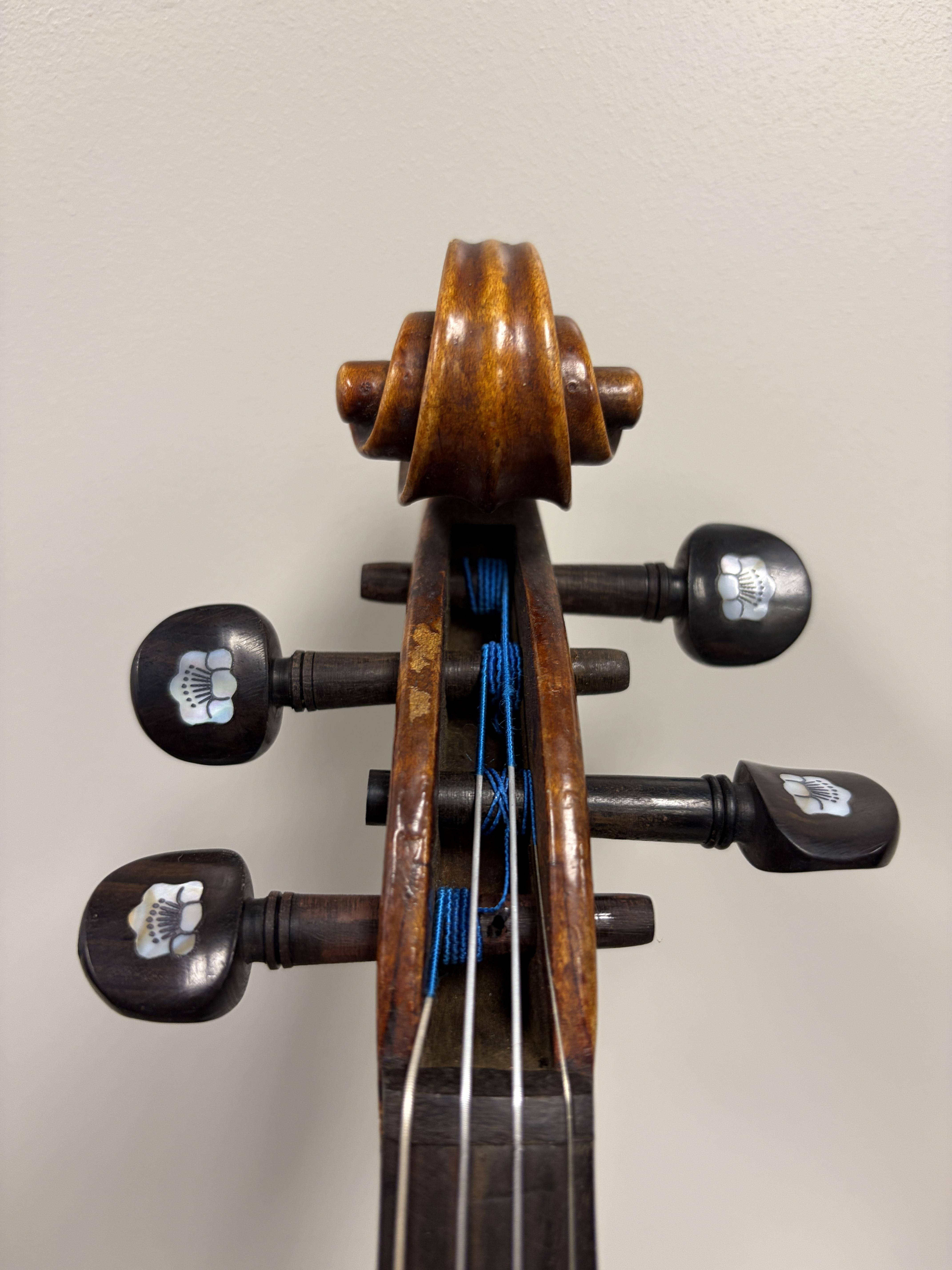 Pie-shaped Folk Violin – Image 2
