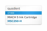 Quadient MACH 5 Ink Cartridge - Cyan - M5C250-H – Image 1