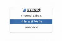 Eltron Thermal Labels - 4 in x 6 3/4 in - 9990800 – Image 1