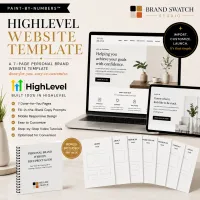 Paint-by-Numbers Style Website Template – Image 1