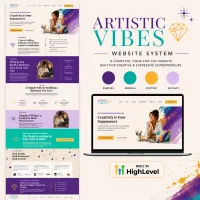 Artistic Vibes Website System  – Image 1