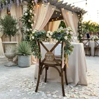 Fruitwood Crossback Chair – Image 1