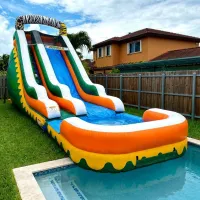Water Slide Single Line 22ft  - SAFARI – Image 1