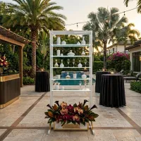 White Glass Wall Rack – Image 1