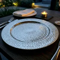 Silver Charger Plate – Image 1