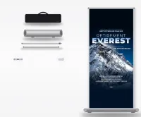 Retirement Everest 78" x 33" Retractable Banner Stand – Image 1