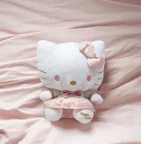 Fiesta Hello Kitty White & Pink Dress 9.5" Plush  – Image 2