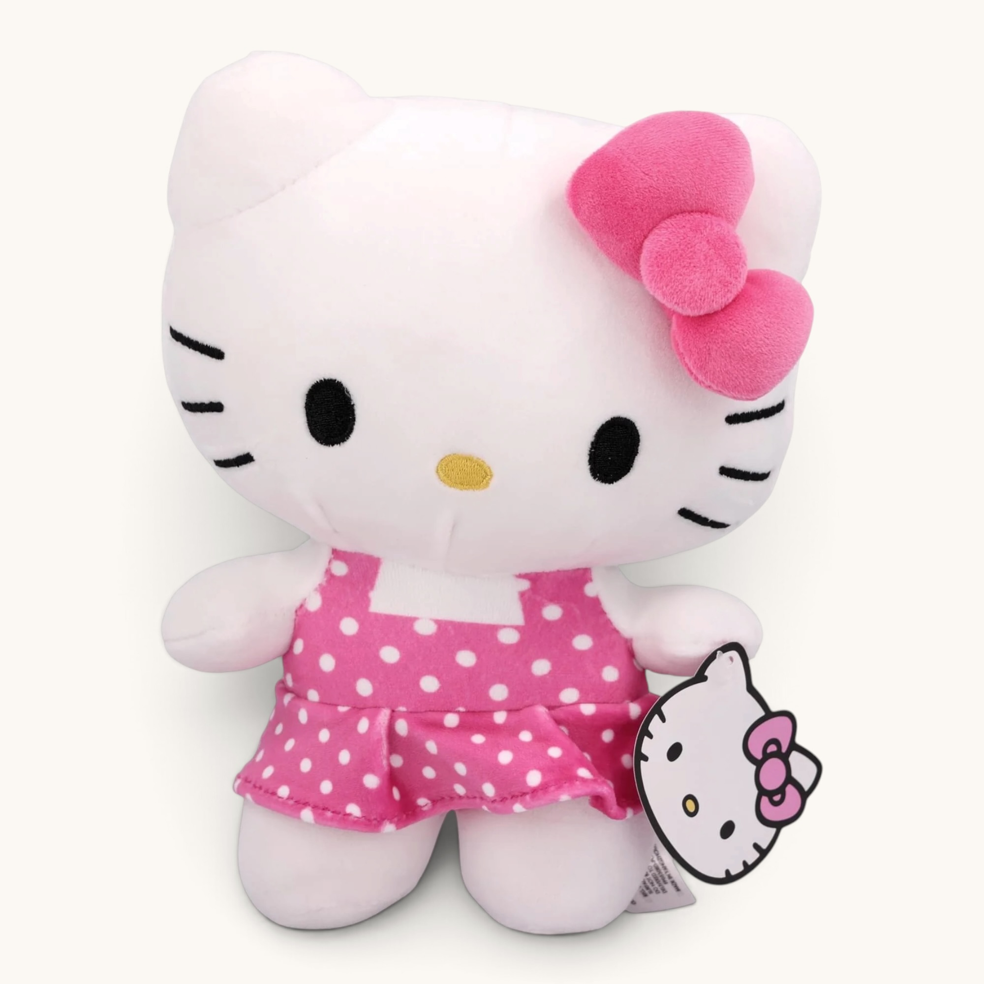 Sanrio 10 Inch Plush | Pink Polka Dot Dress Hello Kitty – Image 1