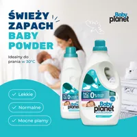 HIPOALERGICZNY PŁYN DO PRANIA OD PIERWSZYCH DNI ŻYCIA BABY PLANET BABY POWDER  – Image 5