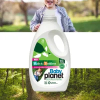 BABY PLANET PŁYN DO PRANIA UBRANEK DZIECIĘCYCH NA TRUDNE PLAMY KIDS&TODDLERS 2204ML – Image 4