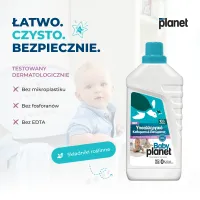 HIPOALERGICZNY PŁYN DO MYCIA PODŁÓG I WSZYSTKICH POWIERZCHNI BABY PLANET BABY POWDER 1000 ml – Image 3