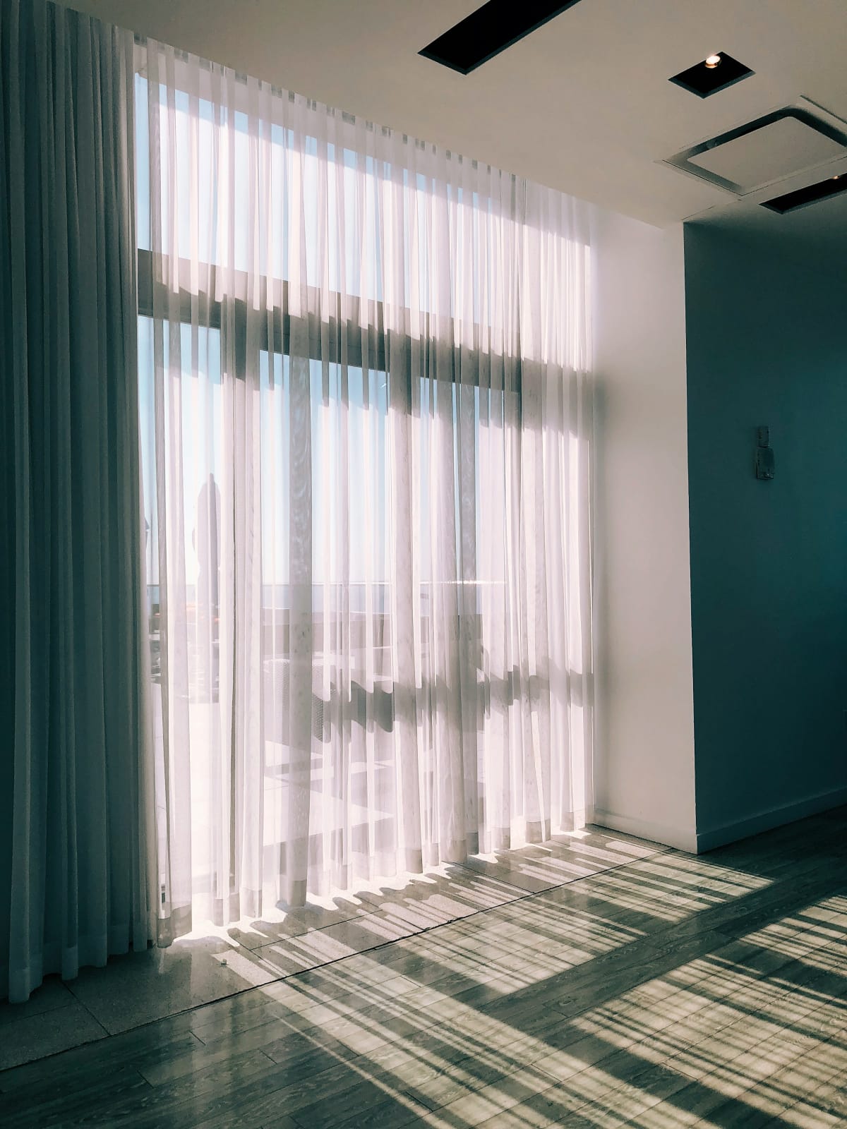 Sheer Curtain - White Panel – Image 1