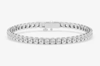 7 Ctw Round Lab Grown Diamond Four Prong Box Tennis Bracelet-7 inches – Image 2