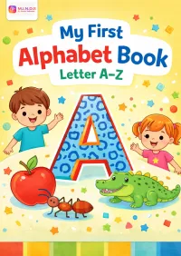 My First Alphabet Book: Letter A Fun Activity Worksheet for Smart Kids | Ages 3–6 | Printable PDF  – Image 1