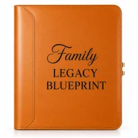 Legacies by Design™ - Legacy Blueprint Binder System™  – Brown, Black, No Family Name, No Fingerprint Lock