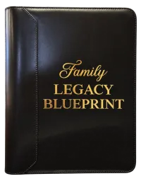 Legacies by Design™ - Legacy Blueprint Binder System™  – Black, Gold, No Family Name, No Fingerprint Lock