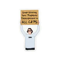 Guy With Sign Decal – Image 1