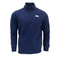 BAM Embroidered 1/4 Zip Sweatshirt - Navy – Image 1