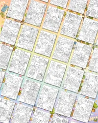 Tiny Neighborhood Coloring Book – Image 3