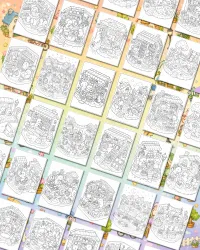 Tiny Neighborhood Coloring Book – Image 2
