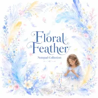 Floral Feather Notepad Collection – Image 1