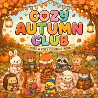 Cozy Autumn Club Coloring Book – Image 1