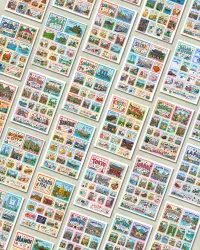 Kawaii Travel Stamps Collection – Image 4