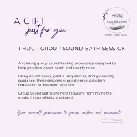 1 Hour Group Sound Bath Gift Voucher – Image 1
