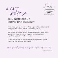 90 Minute Group Sound Bath Gift Voucher – Image 1