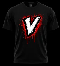 V Signature Tri-Blend Tee - BLACK – Image 1