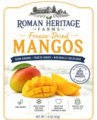 Freeze Dried Organic Mangoes – Image 1