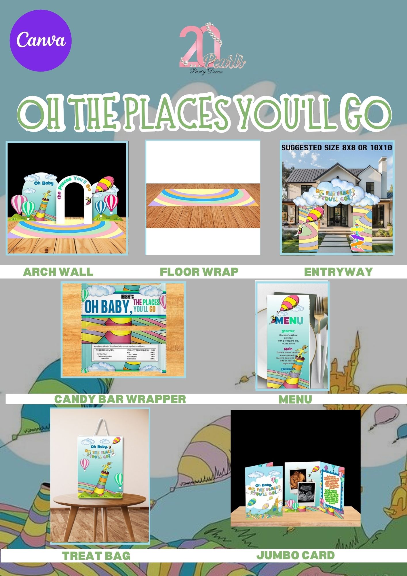 Oh The Places You'll Go Baby Shower Bundle – Image 1