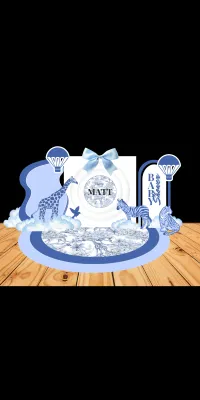 Blue Safari Baby Shower Bundle – Image 4